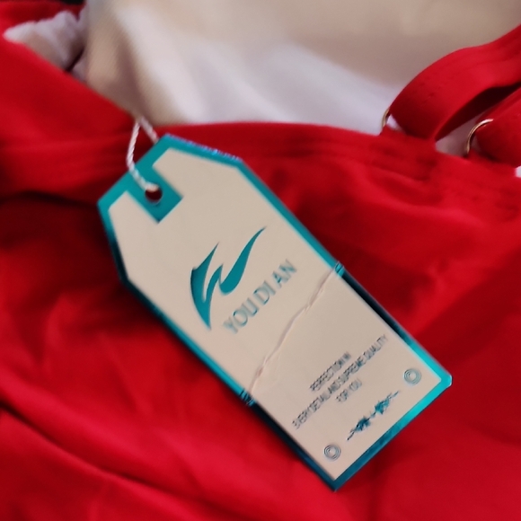 Red One-Piece Swimsuit - Picture 4 of 6